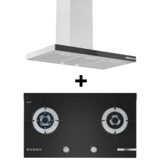 (BUNDLE)BOSCH DWB97BK61T Wall-mounted cooker hood (90cm) + Bosch PMD82D31AF 2 Burner Gas hob